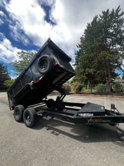 2023 Puma 7 x 14 14k dump trailer