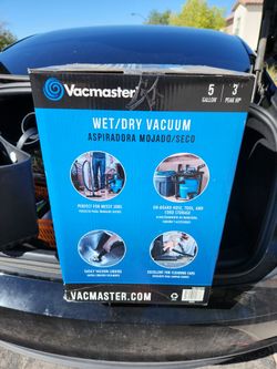 "Vacmaster Blue 5-Gallon Shop Vacuum – Wet/Dry, Powerful & Portable”
BRAND NEW 