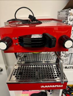 La Marzocco Linea Mini - Red with accessories