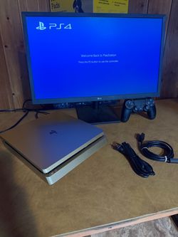 Sony PS4 Slim Console with Controller and Cables