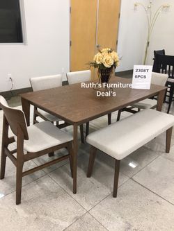 Stylish‼️ 6-Pc Rolstan Dining Table Set