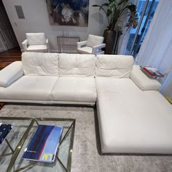 Modern White Sofa