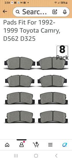 TOYOTA CAMRY DISC BRAKE PADS AND AIR FILTER
