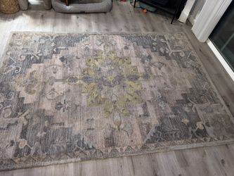 7x10 Anthropologie Like Rug.  Thick And High Quality