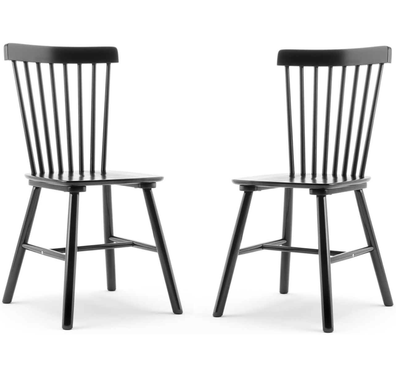 Dining Chairs Set of 2, Windsor Dining Chair, Spindle Back Wood Dining Chair, Kitchen Chairs Wooden Dining Chair, J029