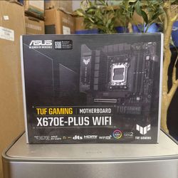 New sealed ASUS - TUF GAMING X670E-PLUS WIFI (Socket AM5) AMD X670E ATX DDR5 Wi-Fi 6E Motherboard - Black
