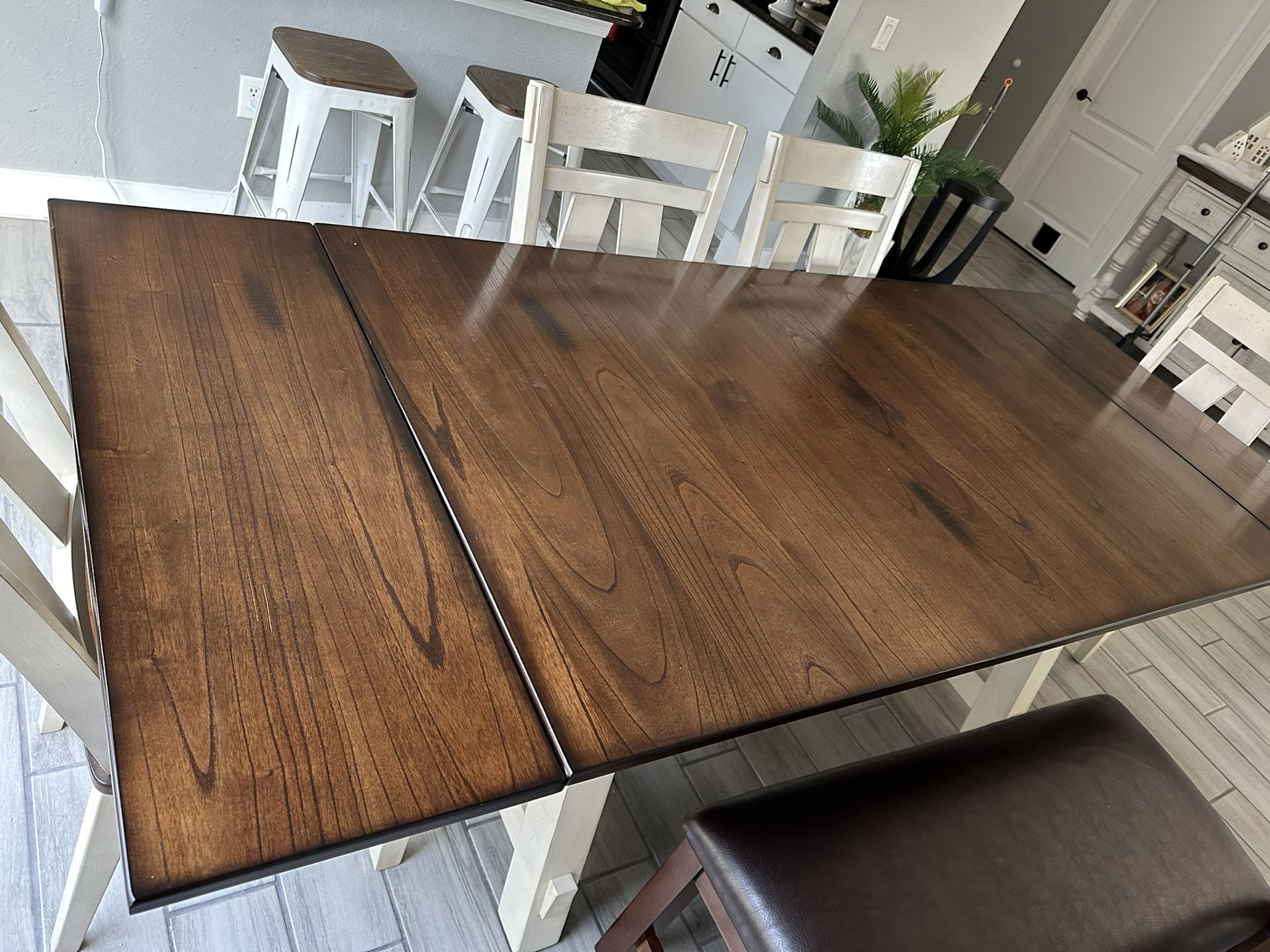 Wooden Dining Table (with Extensions)