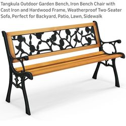 Outdoor Garden Bench, Iron