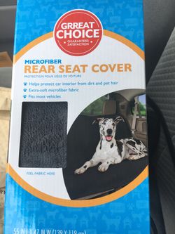Pet Rear Car Seat Cover (New)