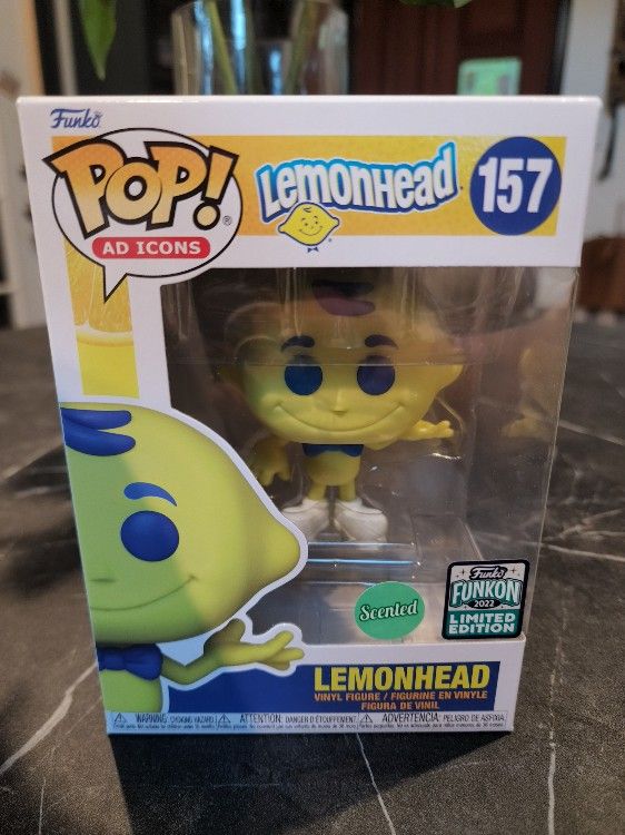 Funko Pop! Ad Icons Lemonhead Scented 2022 Funkon Shared Exclusive
