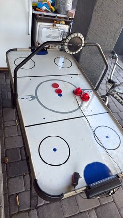 Air Hockey Table with Pucks and Paddles