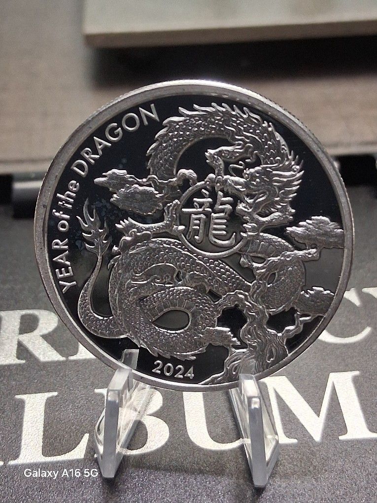 2024 Year of Dragon Zodiac Asahi Mint Vtg Bullion-999 Silver 1 Oz  Coin