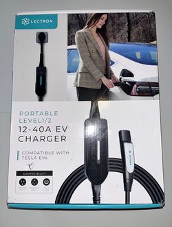 Tesla NACS Portable EV Charger 240 & 120 Volt Level 1 And 2