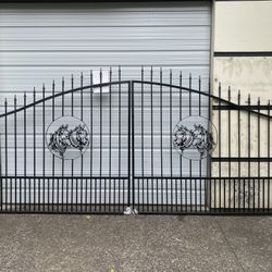 16 Foot Gate Steel Powder Coated And Fence