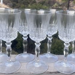 Vtg Cristal dArques France Villeneuve 16pc Crystal Set