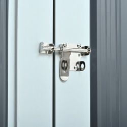 Metal Storage Shed with Double Doors, Heavy-Duty Galvanized Steel Outdoor Garden Shed for Tools, Lawn Equipment, and Yard Storage (72.8"Hx68.9"Dx87.8"