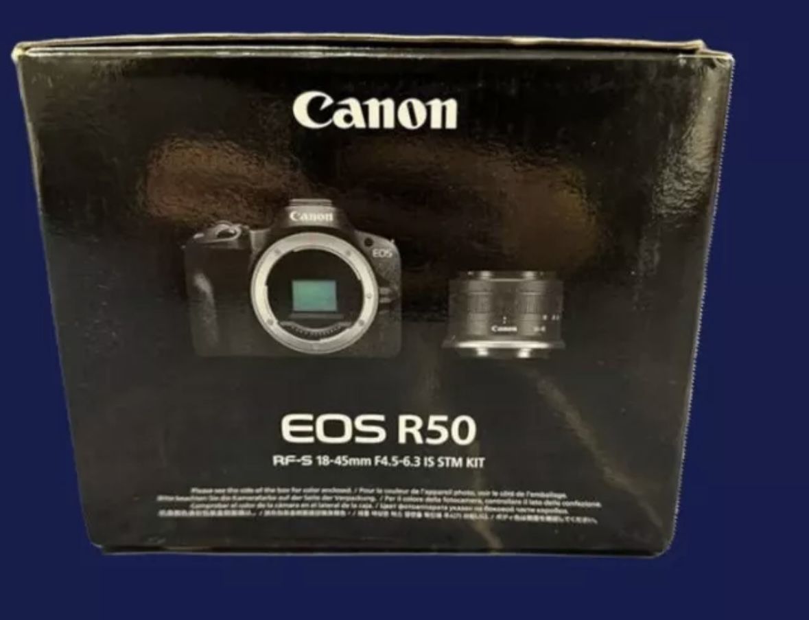 Canon EOS R50 4K Video Mirrorless Camera with RF-S 18-45mm f/4.5-6.3 IS STM Lens