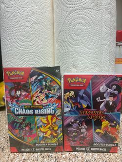 Pokémon TCG Booster Bundle destined rivals and chaos!