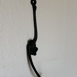Cast iron monkey plant holder or coat hook
