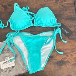 XS Teal 2 piece bikini summerwear