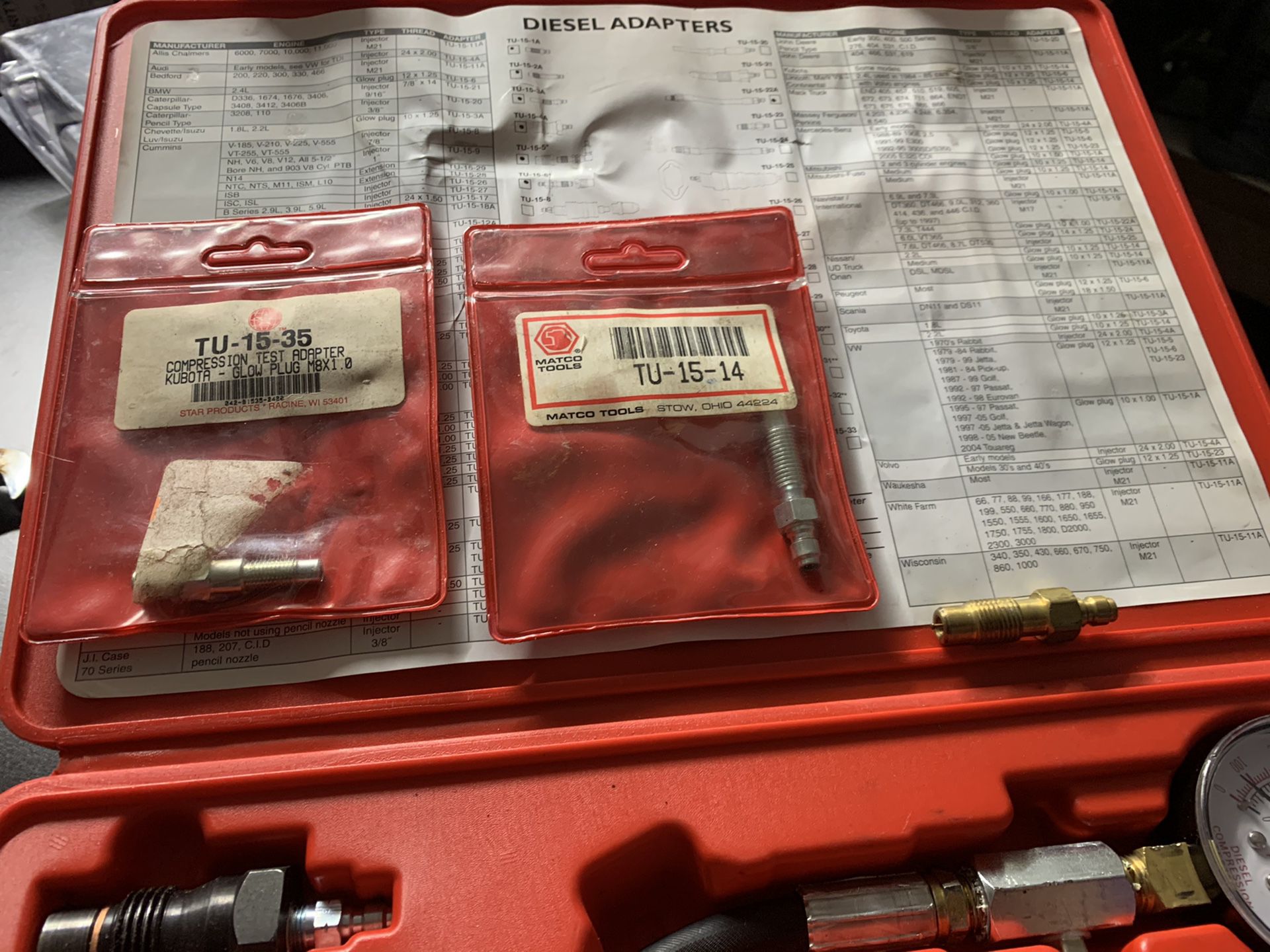 Matco DCT1553 Diesel Compression Tester