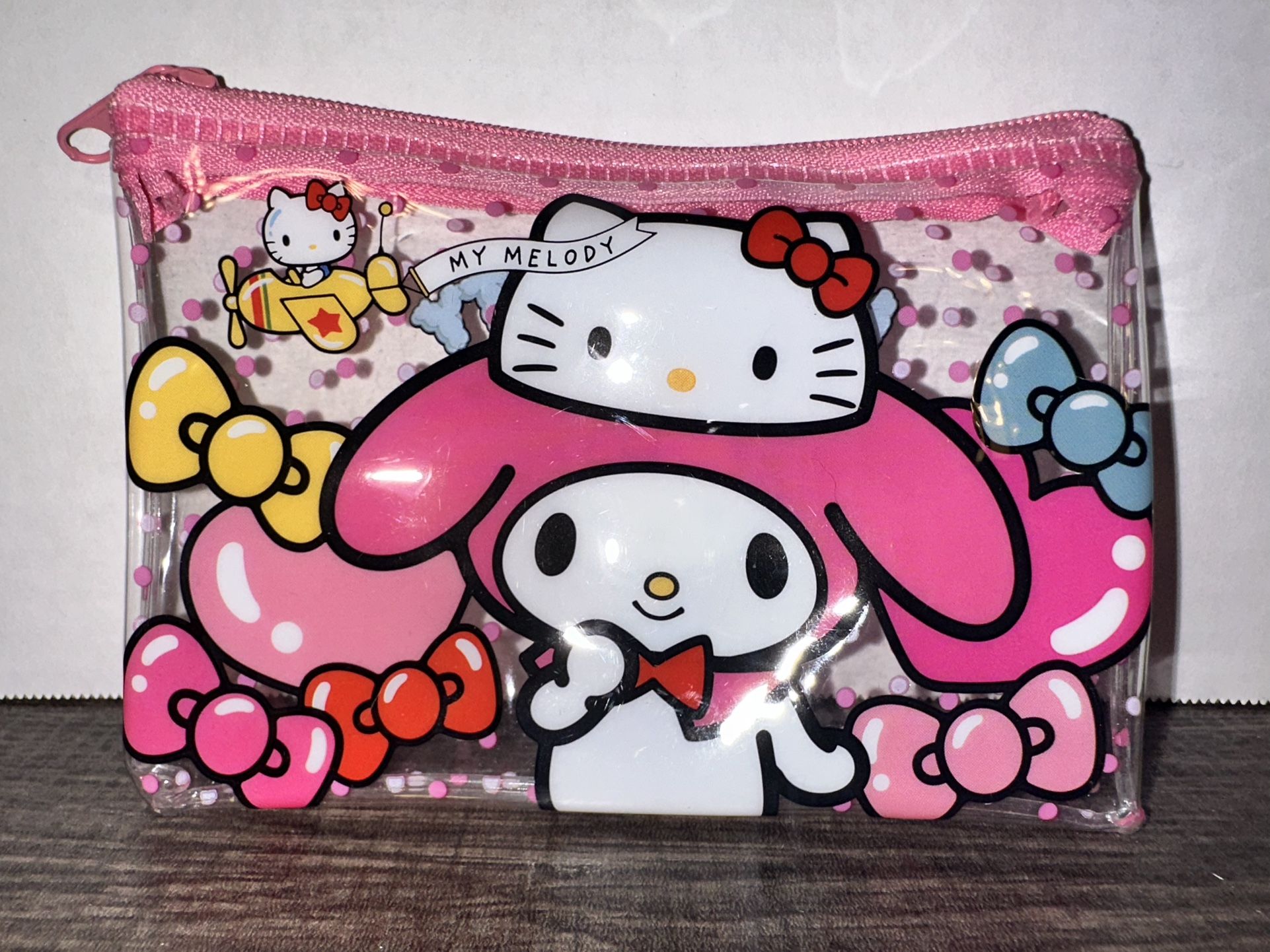 New Sanrio Hello Kitty Zippered Wallet Coin Purse Bag 50th Anniversary My Melody
