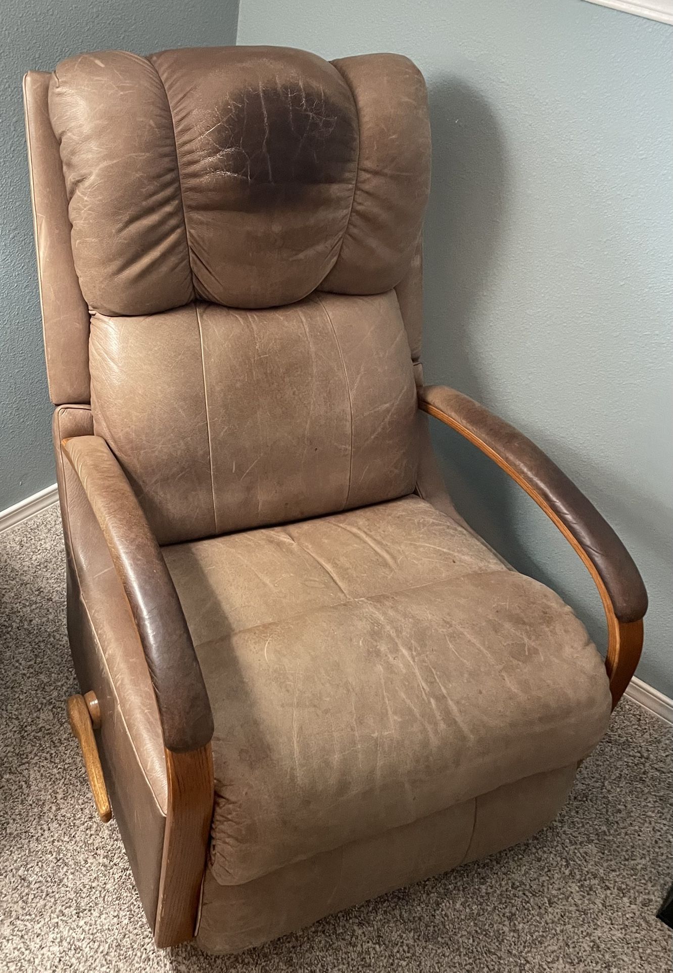 Leather Recliner Rocker