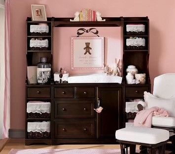Pottery Barn Baby Changing Station With Drawers And Organizers