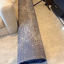 Large blue area Rug 8x10