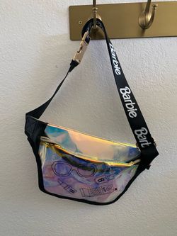 Mattel BARBIE Waist Fanny Pack Belt Bag Gold & Clear Metallic Travel