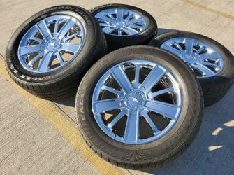 Silverado 1500 high country wheels oem with Bridgestone tires on