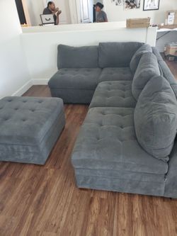 Dark grey couch
