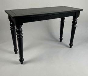 Black wooden table