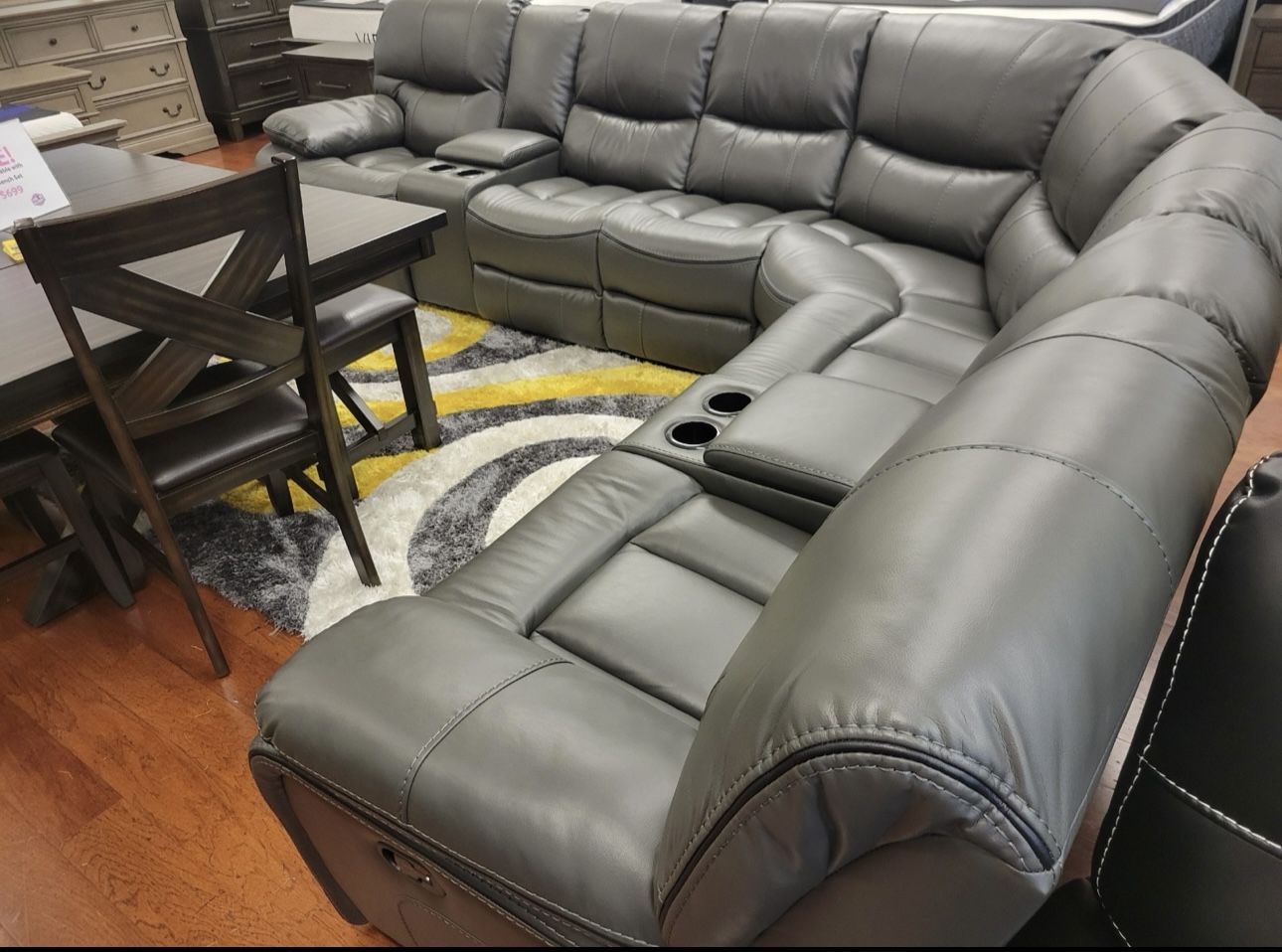 Beautiful Grey Madrid Sectional Sofa! $1299! ***BLACK FRIDAY SALE***EASY FINANCING*** SAME DAY DELIVERY***