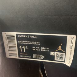 Jordan 6 Ring Gym Red