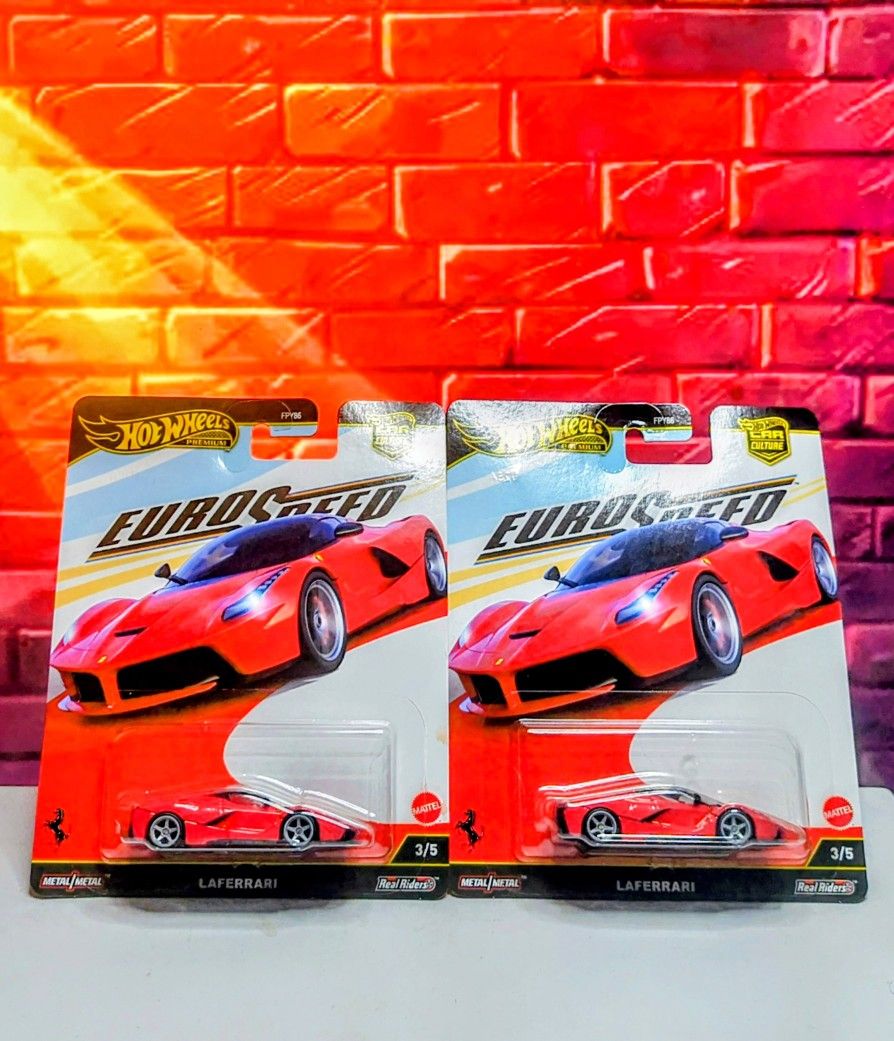2025 Hot Wheels Premium Car Culture Euro Speed Laferrari Lot Of 2