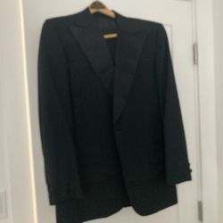 Custom Carroll Beverly Hills Tuxedo Suit Mint Vintage Black