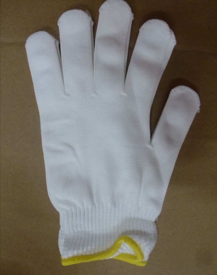 Soft white small knit gloves for work or play