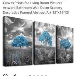 Blue Tree Canvas Art