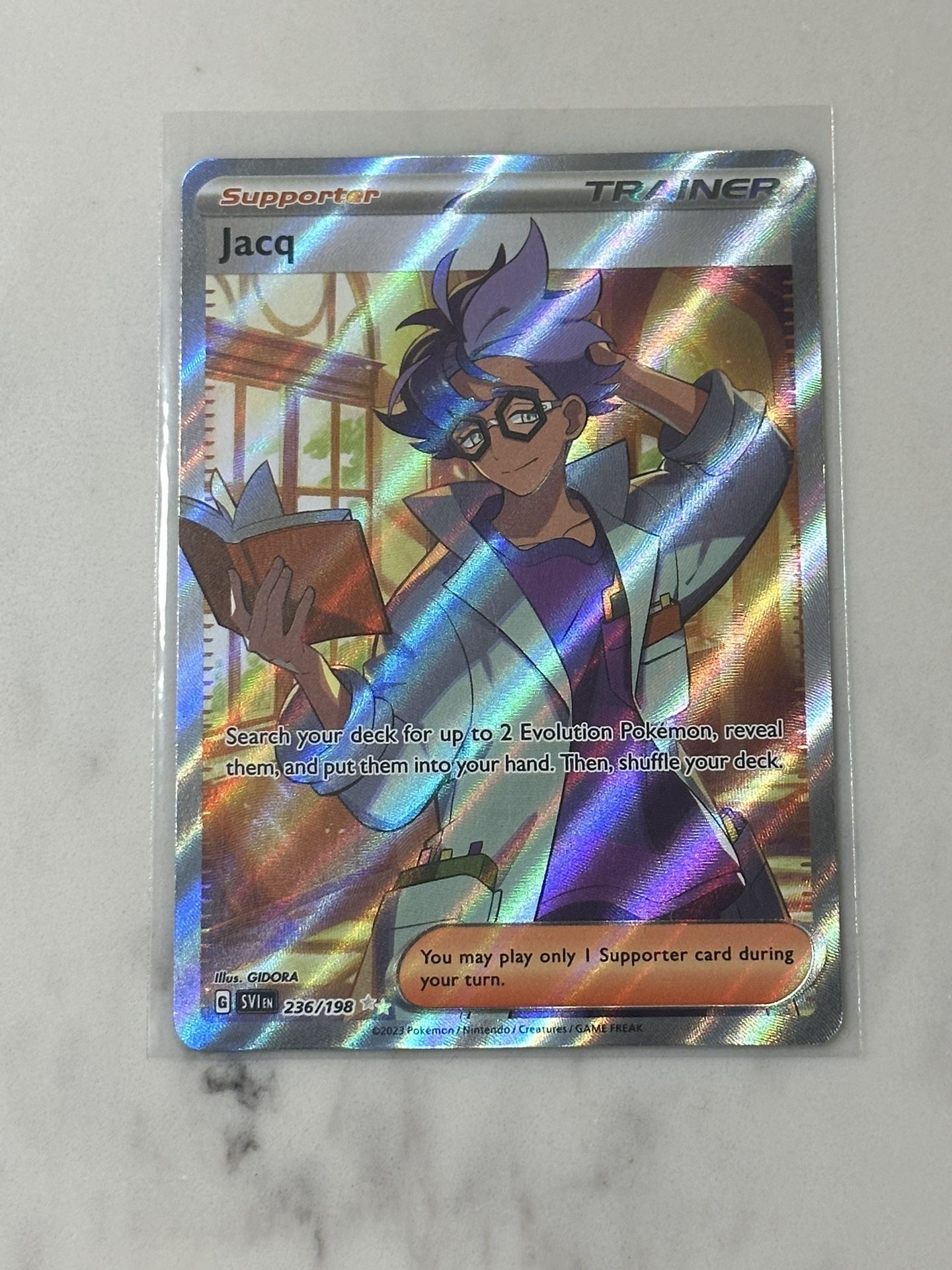 Pokemon Jacq Ultra Rare 236/198 NM Scarlet And Violet