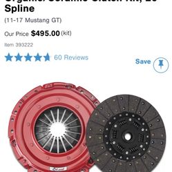 McLeod Super Street Pro Organic/Ceramic Clutch Kit; 26-Spline 11-17 mustang gt