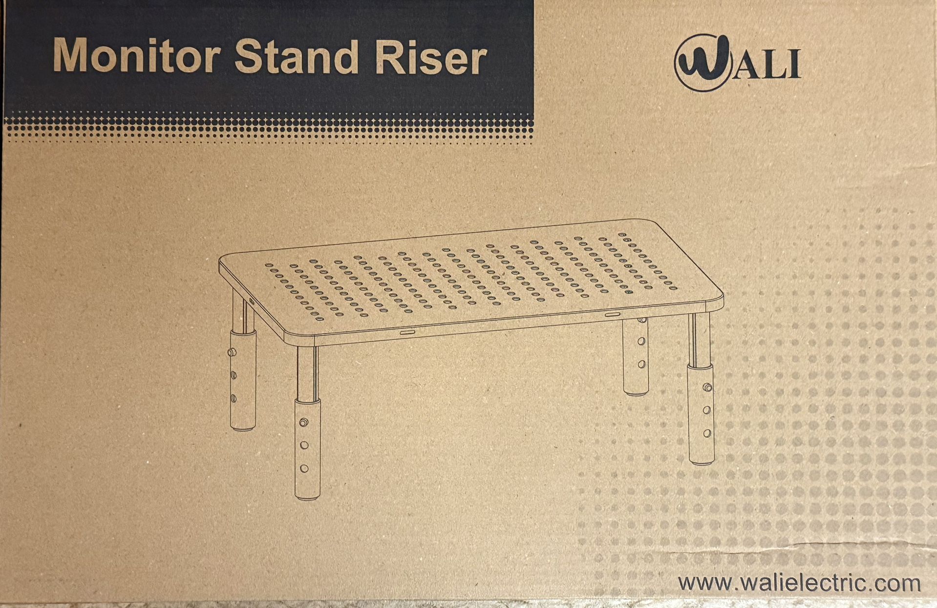 Computer Monitor Stand for Desk, Adjustable Laptop Riser (New)