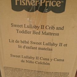 Fisher-Price Sweet Lullaby Crib / Toddler Bed Mattress. MIP