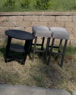 Free used coffee table and stools