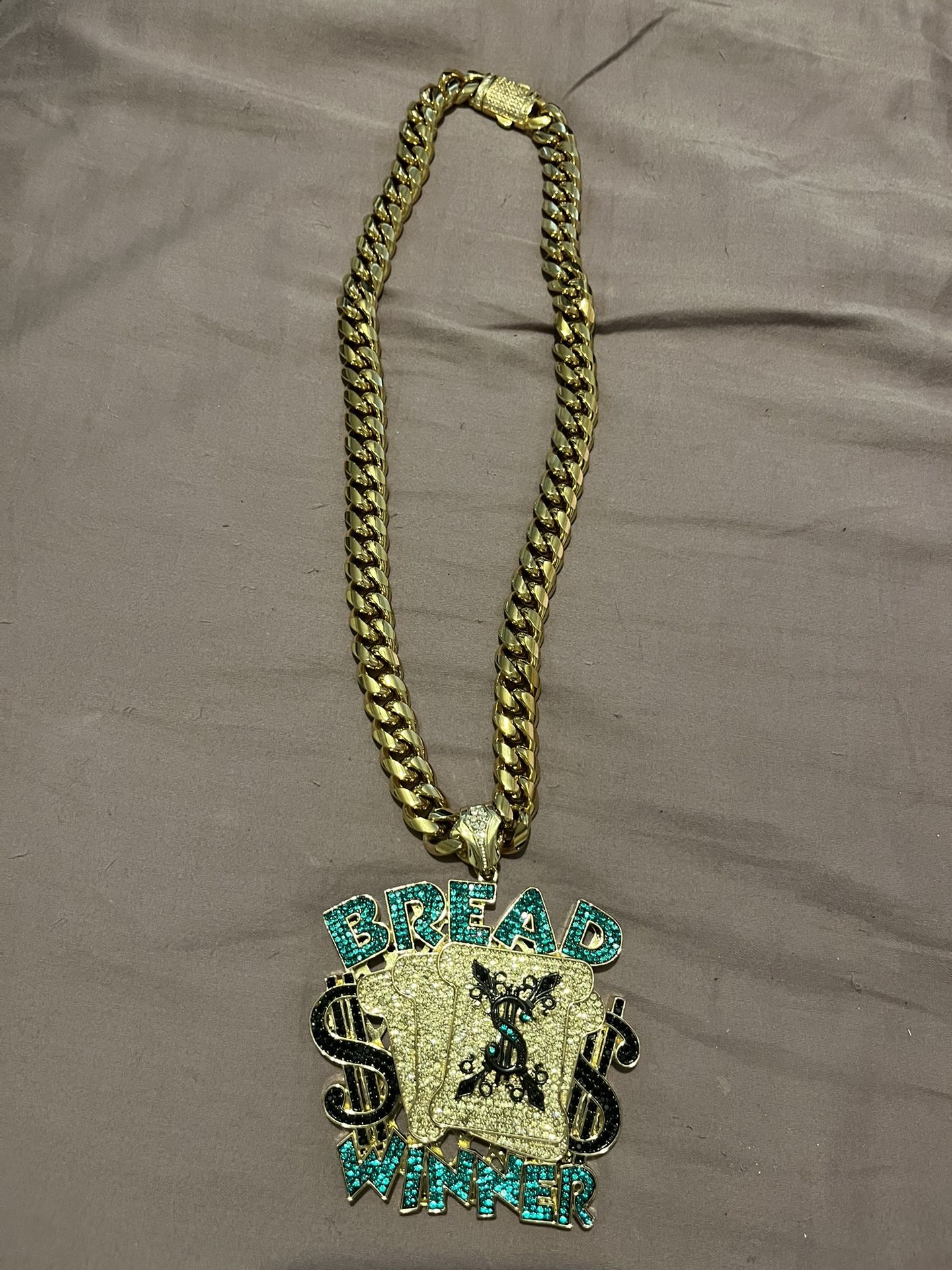 Cuban link with charm