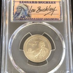 2021 S 25C Clad Tuskegee Airmen Quarter PCGS PR70DCAM FS Leonard Buckley