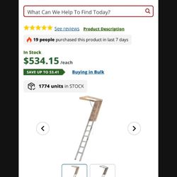 Aluminum Attic Ladder