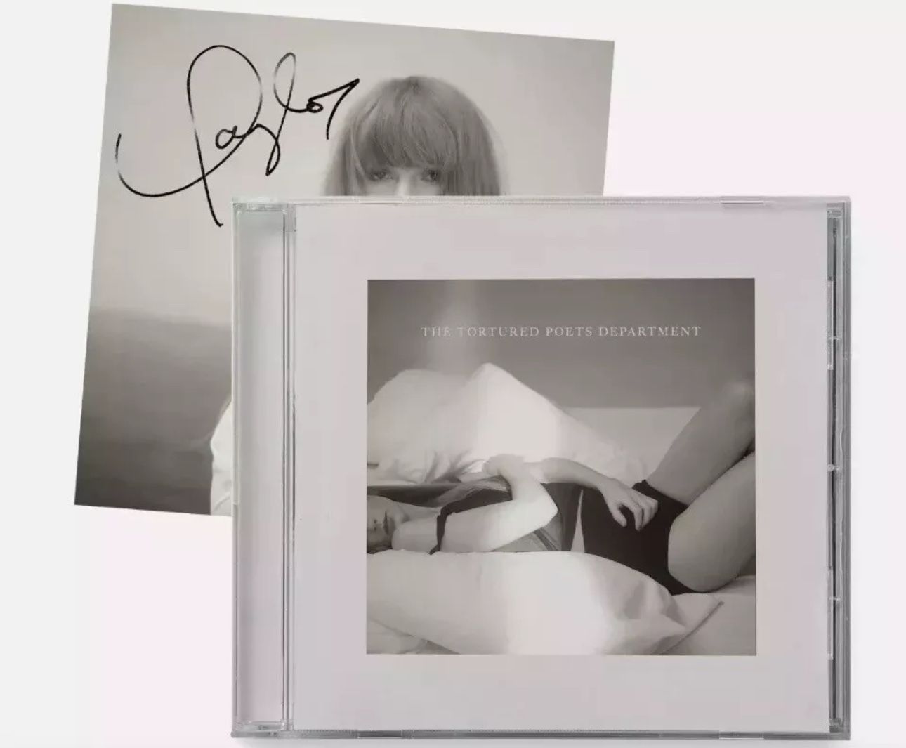 Tortured Poets Department CD + Bonus Track The Manuscript With Hand Signed Photo