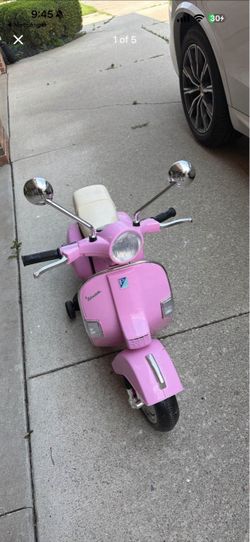 Electric Vespa scooter