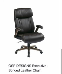 OSP DESIGNS Executive Bonded Leather Chair ( Like New )